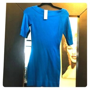 Bebe Roll Neck Fitted Sweater Dress